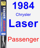 Passenger Wiper Blade for 1984 Chrysler Laser - Vision Saver
