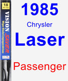 Passenger Wiper Blade for 1985 Chrysler Laser - Vision Saver