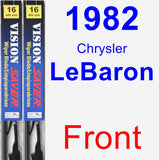 Front Wiper Blade Pack for 1982 Chrysler LeBaron - Vision Saver