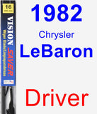 Driver Wiper Blade for 1982 Chrysler LeBaron - Vision Saver