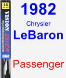 Passenger Wiper Blade for 1982 Chrysler LeBaron - Vision Saver