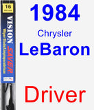 Driver Wiper Blade for 1984 Chrysler LeBaron - Vision Saver