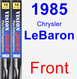 Front Wiper Blade Pack for 1985 Chrysler LeBaron - Vision Saver