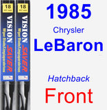 Front Wiper Blade Pack for 1985 Chrysler LeBaron - Vision Saver