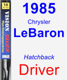 Driver Wiper Blade for 1985 Chrysler LeBaron - Vision Saver