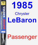 Passenger Wiper Blade for 1985 Chrysler LeBaron - Vision Saver