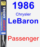 Passenger Wiper Blade for 1986 Chrysler LeBaron - Vision Saver