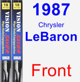 Front Wiper Blade Pack for 1987 Chrysler LeBaron - Vision Saver