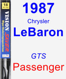 Passenger Wiper Blade for 1987 Chrysler LeBaron - Vision Saver