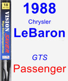 Passenger Wiper Blade for 1988 Chrysler LeBaron - Vision Saver