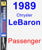 Passenger Wiper Blade for 1989 Chrysler LeBaron - Vision Saver