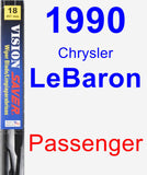 Passenger Wiper Blade for 1990 Chrysler LeBaron - Vision Saver