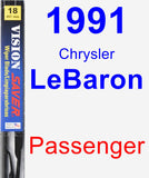 Passenger Wiper Blade for 1991 Chrysler LeBaron - Vision Saver