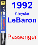 Passenger Wiper Blade for 1992 Chrysler LeBaron - Vision Saver