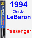 Passenger Wiper Blade for 1994 Chrysler LeBaron - Vision Saver