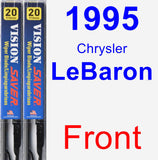 Front Wiper Blade Pack for 1995 Chrysler LeBaron - Vision Saver