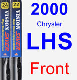 Front Wiper Blade Pack for 2000 Chrysler LHS - Vision Saver