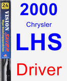 Driver Wiper Blade for 2000 Chrysler LHS - Vision Saver