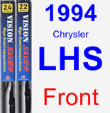 Front Wiper Blade Pack for 1994 Chrysler LHS - Vision Saver