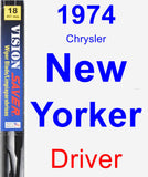 Driver Wiper Blade for 1974 Chrysler New Yorker - Vision Saver