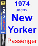 Passenger Wiper Blade for 1974 Chrysler New Yorker - Vision Saver