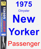 Passenger Wiper Blade for 1975 Chrysler New Yorker - Vision Saver