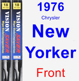 Front Wiper Blade Pack for 1976 Chrysler New Yorker - Vision Saver