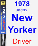Driver Wiper Blade for 1978 Chrysler New Yorker - Vision Saver