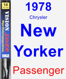 Passenger Wiper Blade for 1978 Chrysler New Yorker - Vision Saver