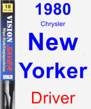 Driver Wiper Blade for 1980 Chrysler New Yorker - Vision Saver