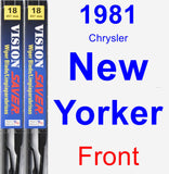 Front Wiper Blade Pack for 1981 Chrysler New Yorker - Vision Saver