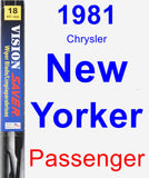 Passenger Wiper Blade for 1981 Chrysler New Yorker - Vision Saver