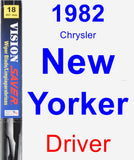Driver Wiper Blade for 1982 Chrysler New Yorker - Vision Saver