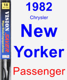 Passenger Wiper Blade for 1982 Chrysler New Yorker - Vision Saver