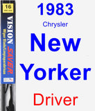Driver Wiper Blade for 1983 Chrysler New Yorker - Vision Saver