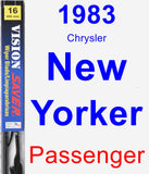 Passenger Wiper Blade for 1983 Chrysler New Yorker - Vision Saver