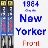 Front Wiper Blade Pack for 1984 Chrysler New Yorker - Vision Saver