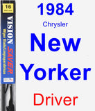 Driver Wiper Blade for 1984 Chrysler New Yorker - Vision Saver