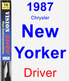 Driver Wiper Blade for 1987 Chrysler New Yorker - Vision Saver