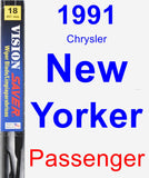 Passenger Wiper Blade for 1991 Chrysler New Yorker - Vision Saver