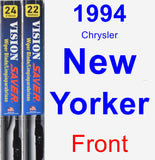 Front Wiper Blade Pack for 1994 Chrysler New Yorker - Vision Saver