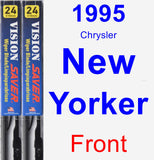 Front Wiper Blade Pack for 1995 Chrysler New Yorker - Vision Saver