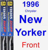 Front Wiper Blade Pack for 1996 Chrysler New Yorker - Vision Saver