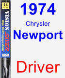 Driver Wiper Blade for 1974 Chrysler Newport - Vision Saver