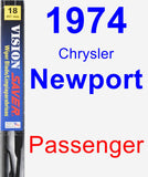 Passenger Wiper Blade for 1974 Chrysler Newport - Vision Saver