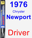 Driver Wiper Blade for 1976 Chrysler Newport - Vision Saver