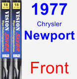 Front Wiper Blade Pack for 1977 Chrysler Newport - Vision Saver