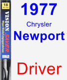 Driver Wiper Blade for 1977 Chrysler Newport - Vision Saver