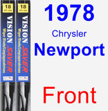 Front Wiper Blade Pack for 1978 Chrysler Newport - Vision Saver
