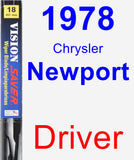 Driver Wiper Blade for 1978 Chrysler Newport - Vision Saver